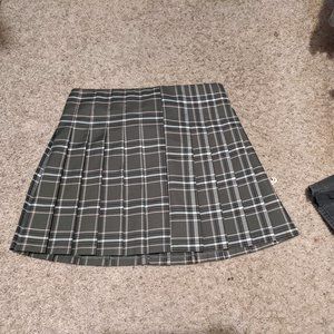 No boundaries plaid miniskirt